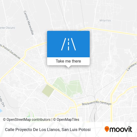Mapa de Calle Proyecto De Los Llanos