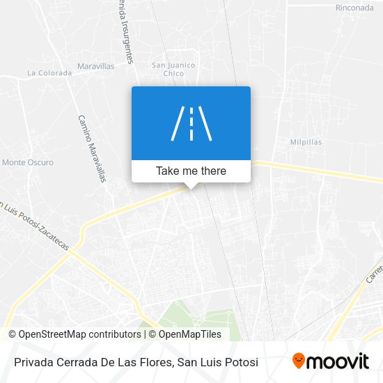 Mapa de Privada Cerrada De Las Flores