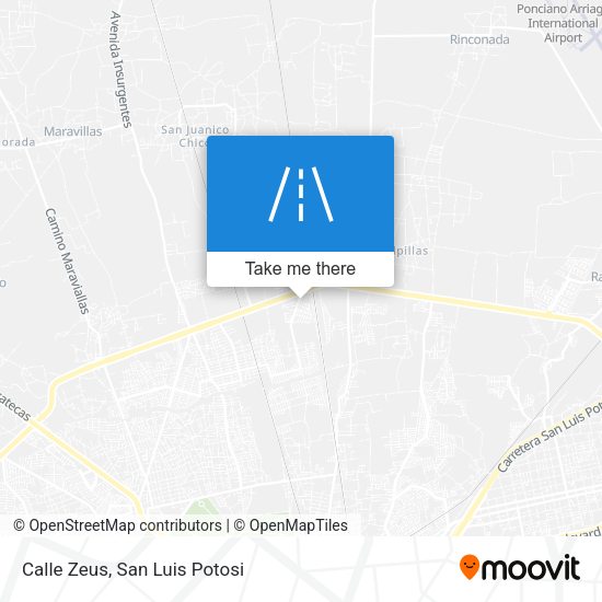 Calle Zeus map