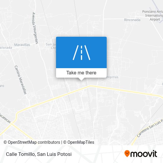 Mapa de Calle Tomillo