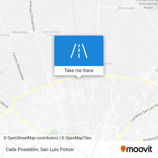 Calle Poseidón map
