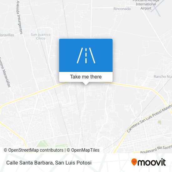 Calle Santa Barbara map