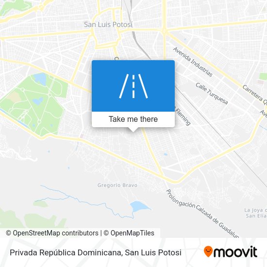 Privada República Dominicana map
