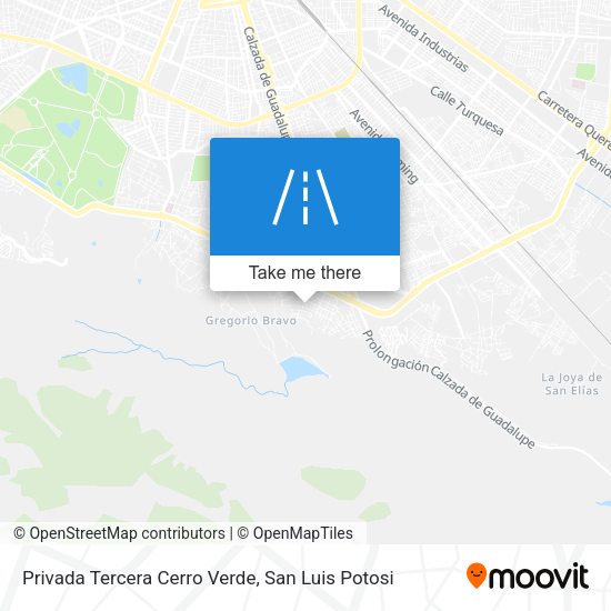 Mapa de Privada Tercera Cerro Verde