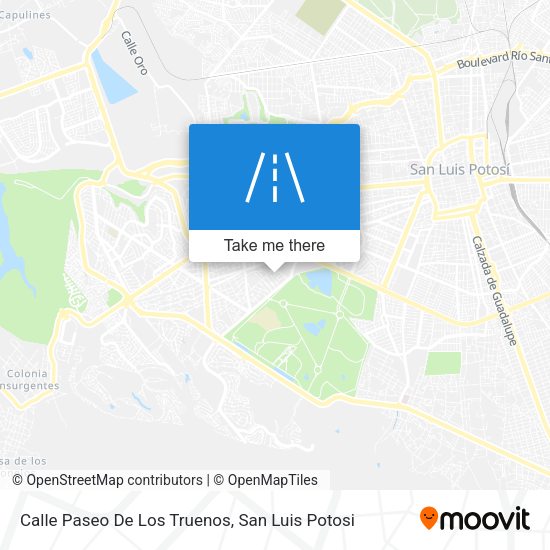 Calle Paseo De Los Truenos map