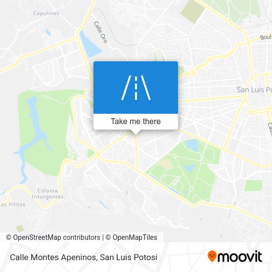 Calle Montes Apeninos map
