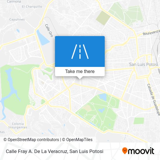 Mapa de Calle Fray A. De La Veracruz