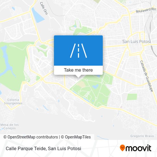 Mapa de Calle Parque Teide