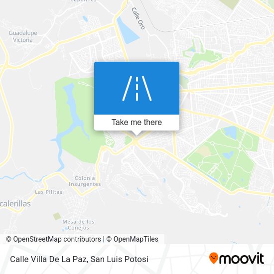 Mapa de Calle Villa De La Paz