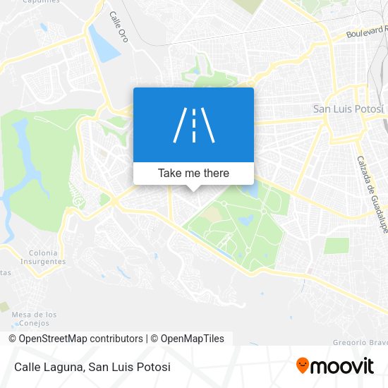 Mapa de Calle Laguna