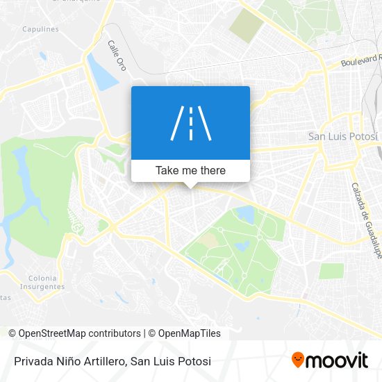 Privada Niño Artillero map