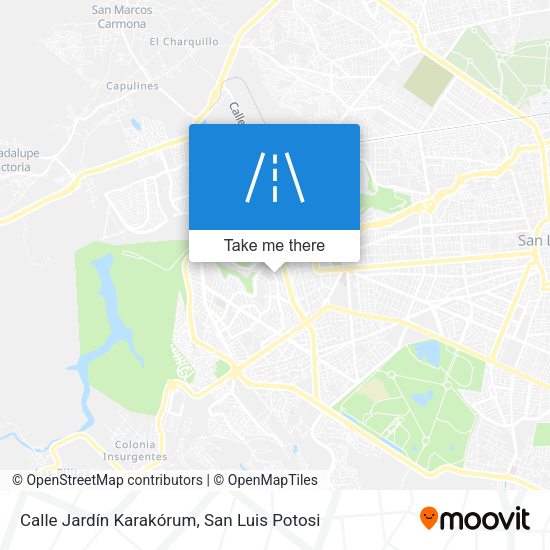 Calle Jardín Karakórum map