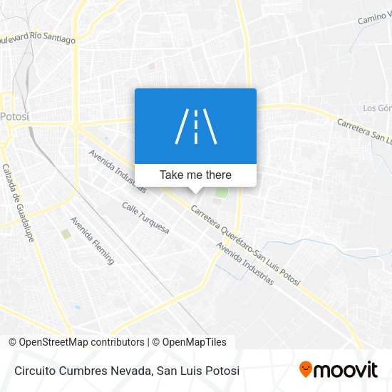 Circuito Cumbres Nevada map