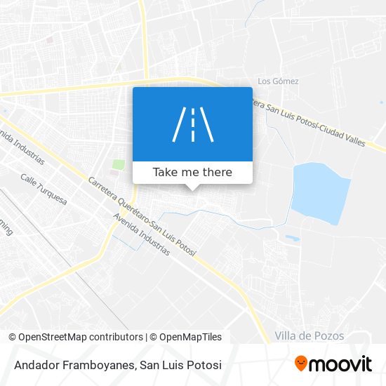 Andador Framboyanes map