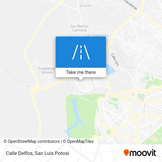 Calle Delfos map