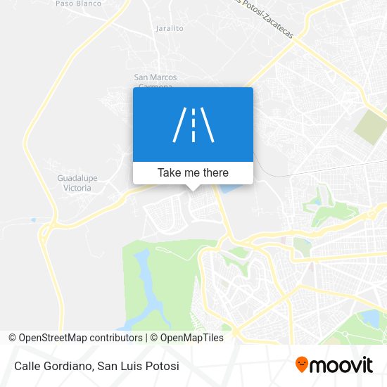 Calle Gordiano map