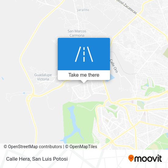 Calle Hera map