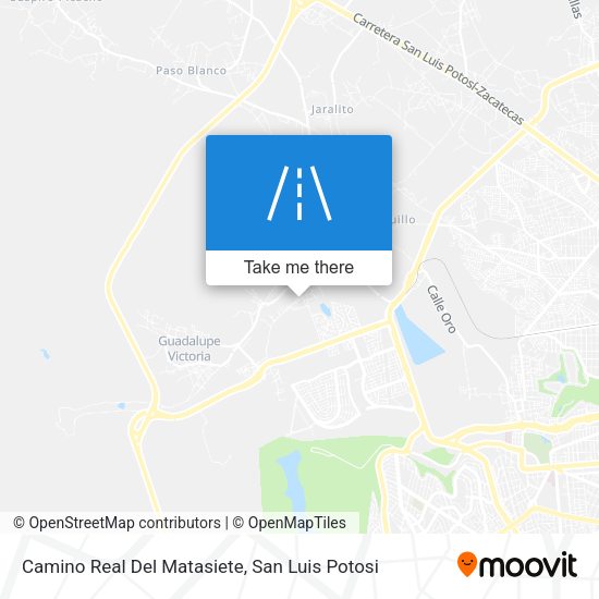 Camino Real Del Matasiete map