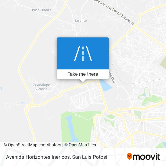Avenida Horizontes Inericos map