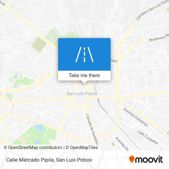 Mapa de Calle Mercado Pípila