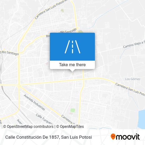 Calle Constitución De 1857 map