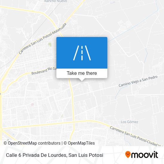 Calle 6 Privada De Lourdes map