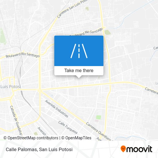 Calle Palomas map