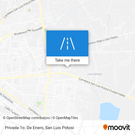 Privada 1o. De Enero map
