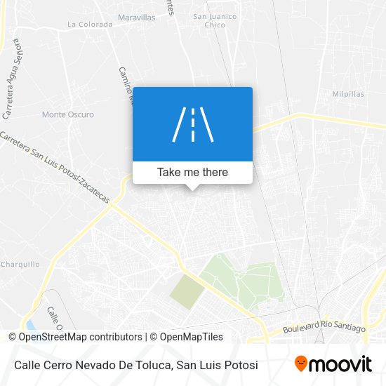 Mapa de Calle Cerro Nevado De Toluca