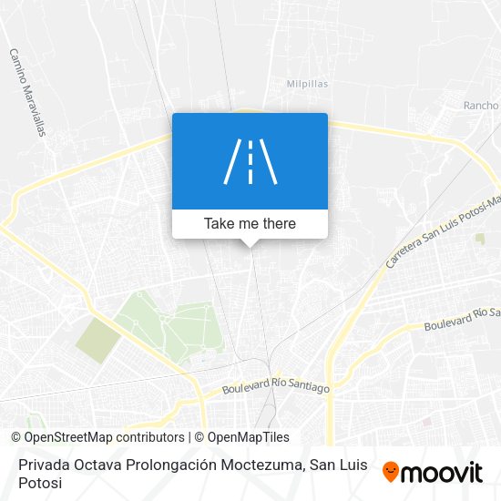 Mapa de Privada Octava Prolongación Moctezuma
