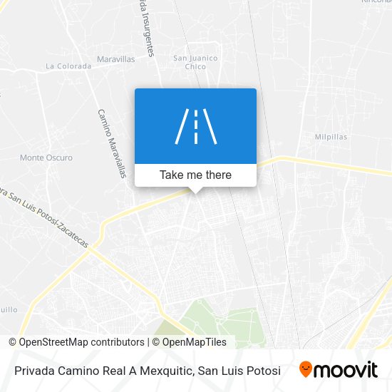 Privada Camino Real A Mexquitic map
