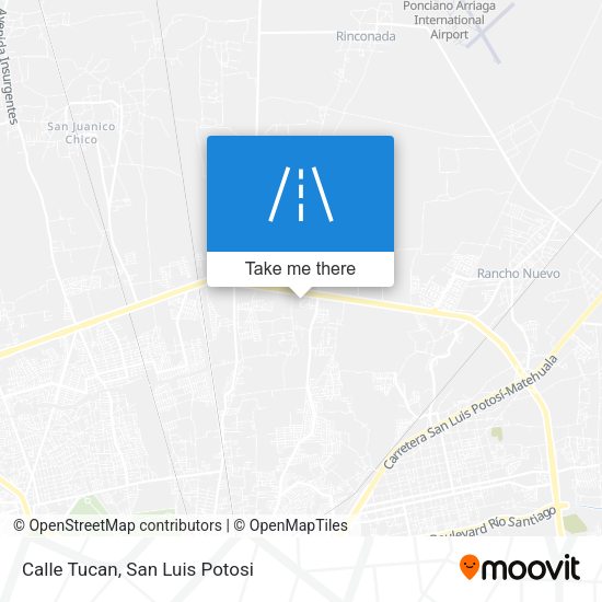 Calle Tucan map
