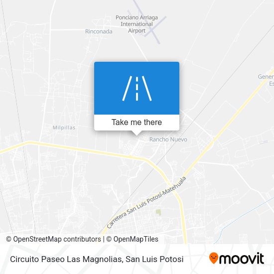 Circuito Paseo Las Magnolias map