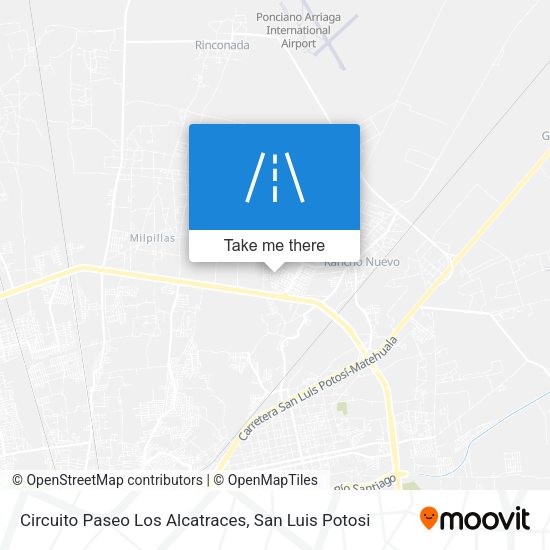 Circuito Paseo Los Alcatraces map