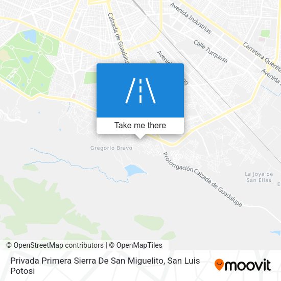 Privada Primera Sierra De San Miguelito map