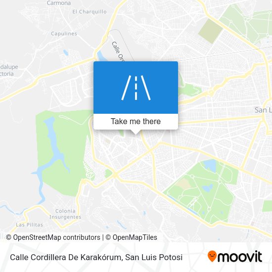Mapa de Calle Cordillera De Karakórum