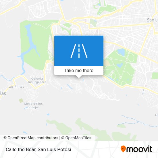 Calle the Bear map