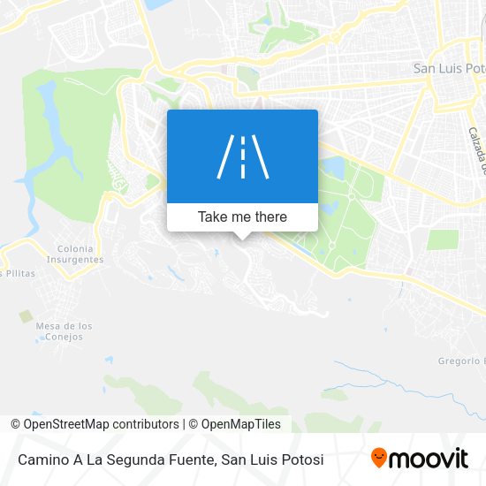 Camino A La Segunda Fuente map