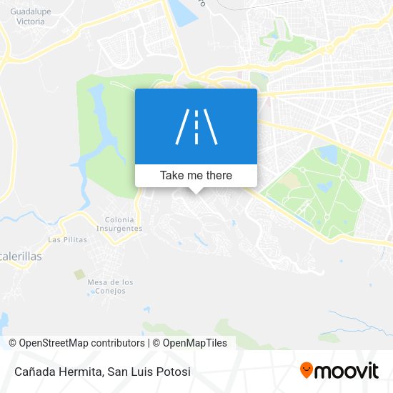 Cañada Hermita map