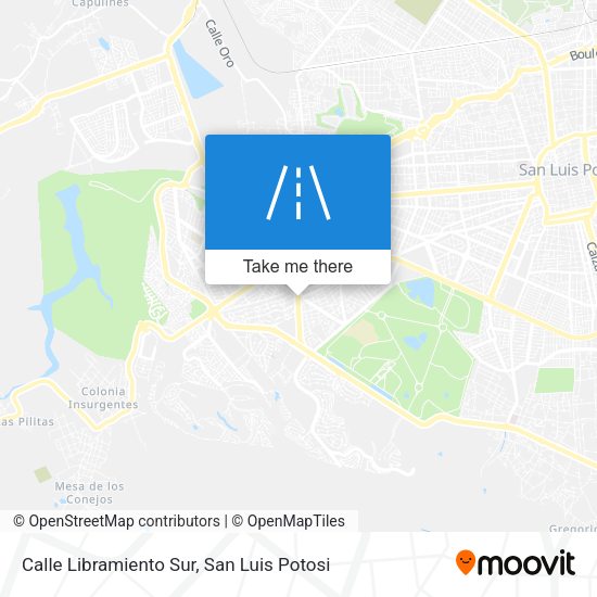 Mapa de Calle Libramiento Sur