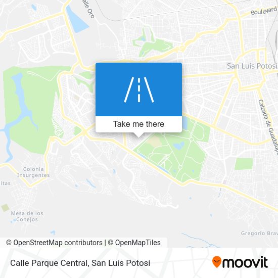 Calle Parque Central map