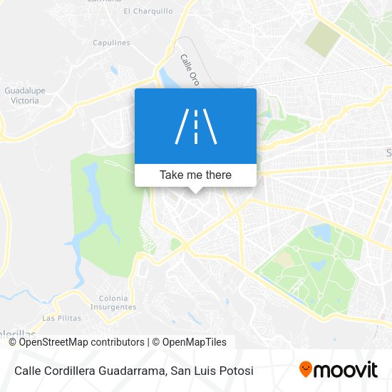 Mapa de Calle Cordillera Guadarrama