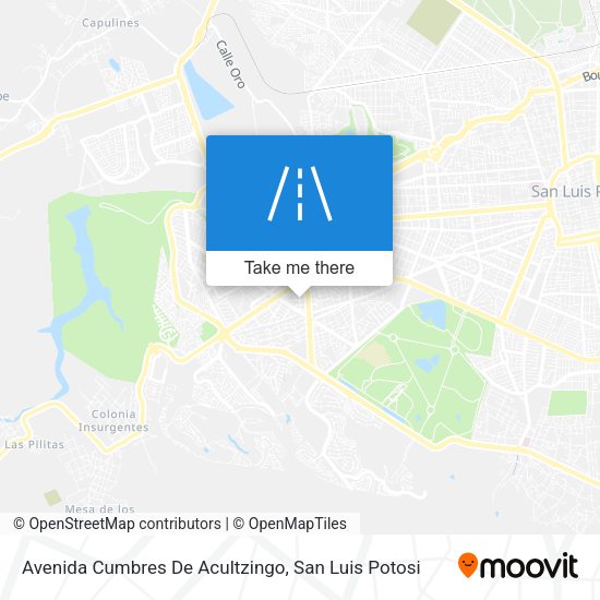 Mapa de Avenida Cumbres De Acultzingo