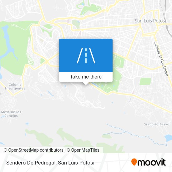 Sendero De Pedregal map