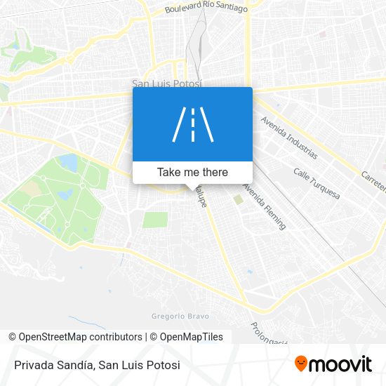 Mapa de Privada Sandía