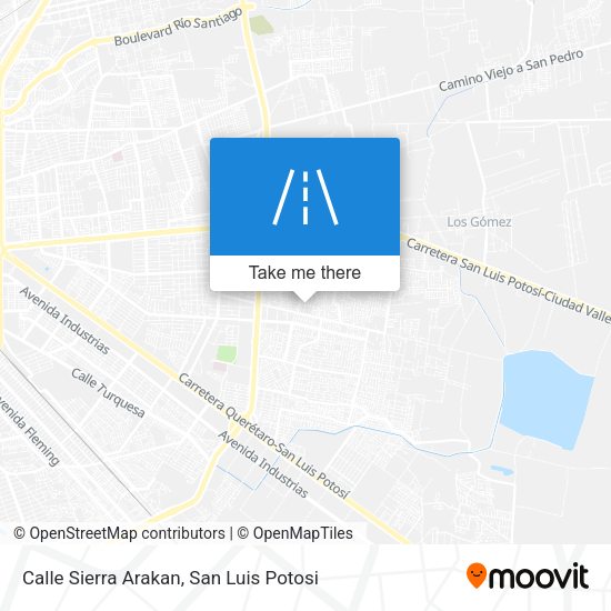 Calle Sierra Arakan map