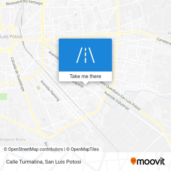 Mapa de Calle Turmalina