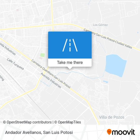 Andador Avellanos map