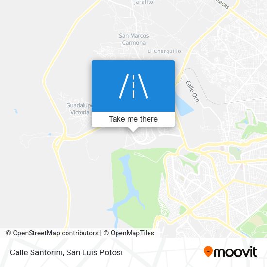 Mapa de Calle Santorini