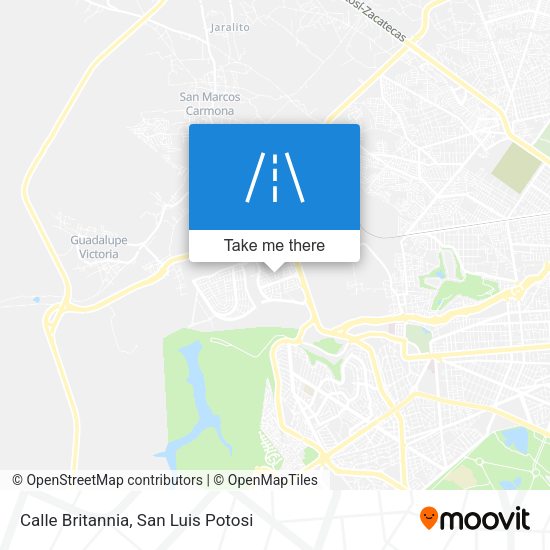 Calle Britannia map